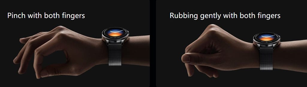 Xiaomi Watch 5 EMG technology fingers gesture
