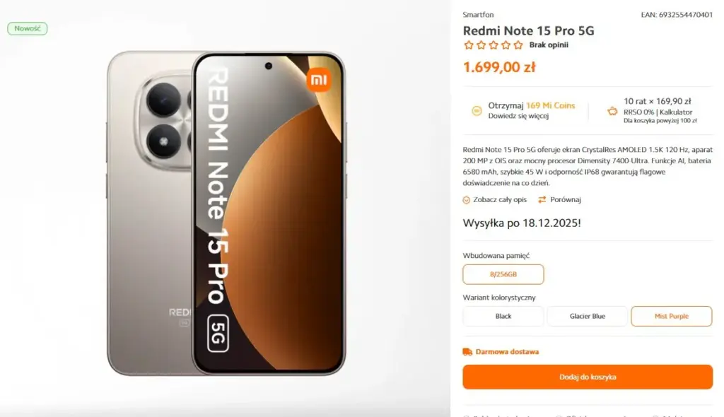 xiaomi redmi note 15 pro 5G